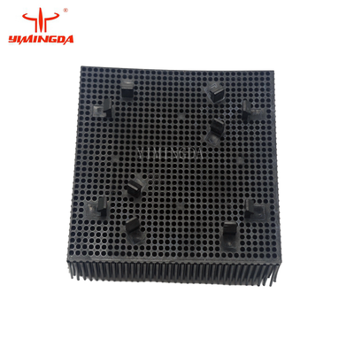 Cerda de nylon do cortador do automóvel da escova 99*99*39mm da cor preta para o cortador de Investronica