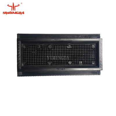 Bloco de cerdas de nylon preto 49mm de altura para escova plástica de cortador YYC